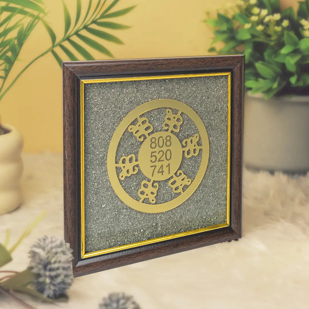 Zibu Plate Pyrite Frame