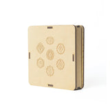 Selenite Seven Chakra Symbol Charging Plate - Round