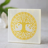 Selenite Tree of Life Charging Plate - Square