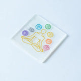 Selenite 7 Chakra Charging Plate - Square