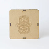 Selenite Hamsa Hand Charging Plate - Round