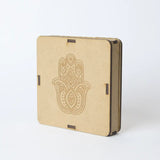 Selenite Hamsa Hand Charging Plate  – Square