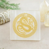 Selenite Dragon Charging Plate - Square