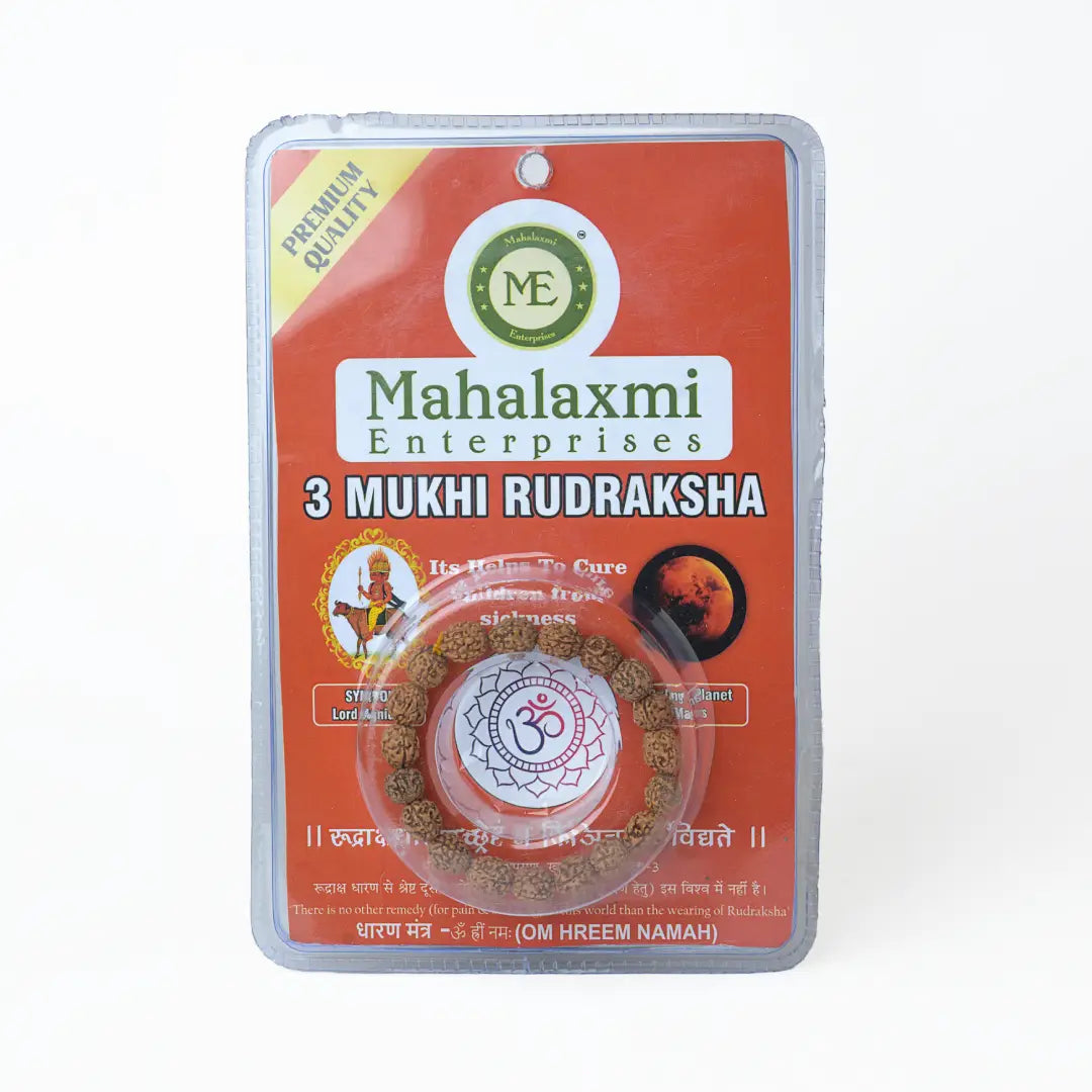 3 Mukhi Rudrax Bracelet