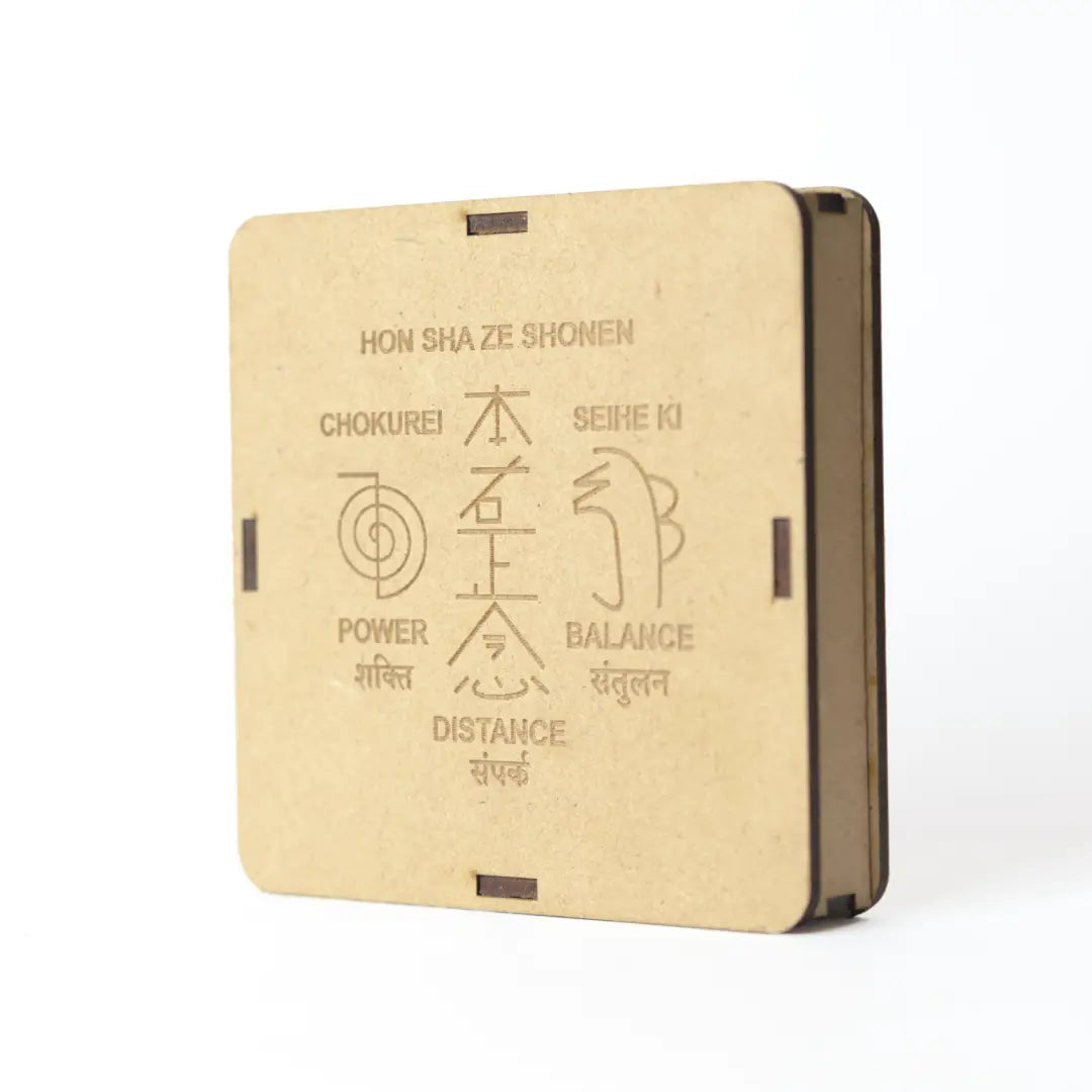 Selenite Reiki Symbols Charging Plate - Square