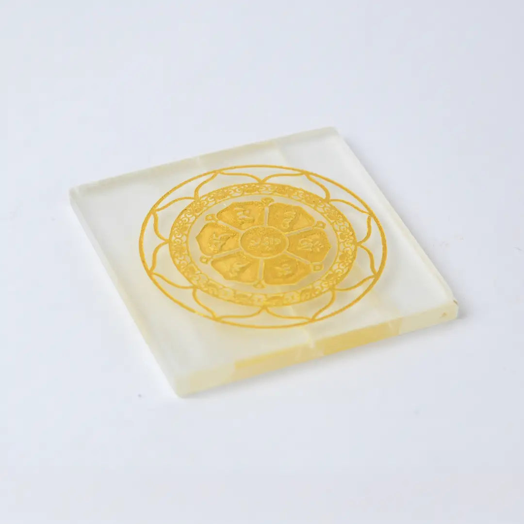 Selenite Lotus Flower Charging Plate  - Square