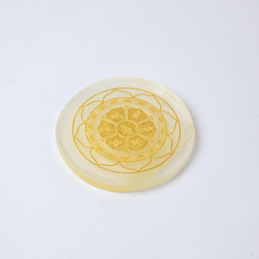 Selenite Lotus Flower Charging Plate  - Round