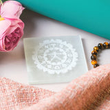 Selenite Zodiac Charging Plate – Square
