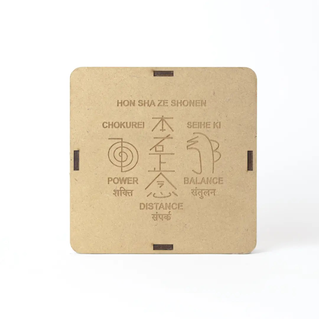 Selenite Reiki Symbols Charging Plate - Round