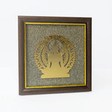 Buddha Dharma Chakra Pyrite Frame