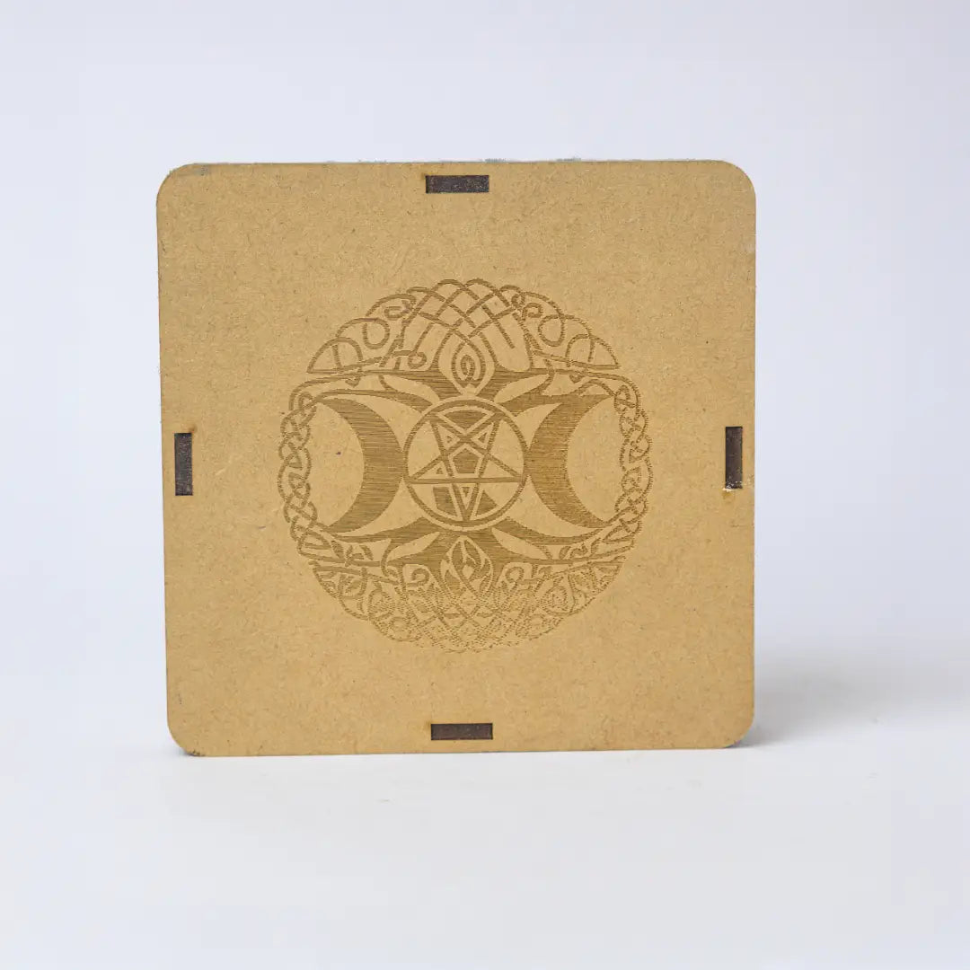 Selenite Triple Moon Charging Plate - Round