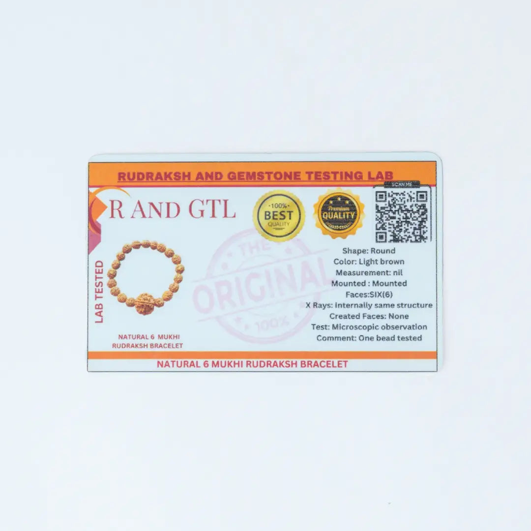 6 Mukhi Rudraksha Bracelet