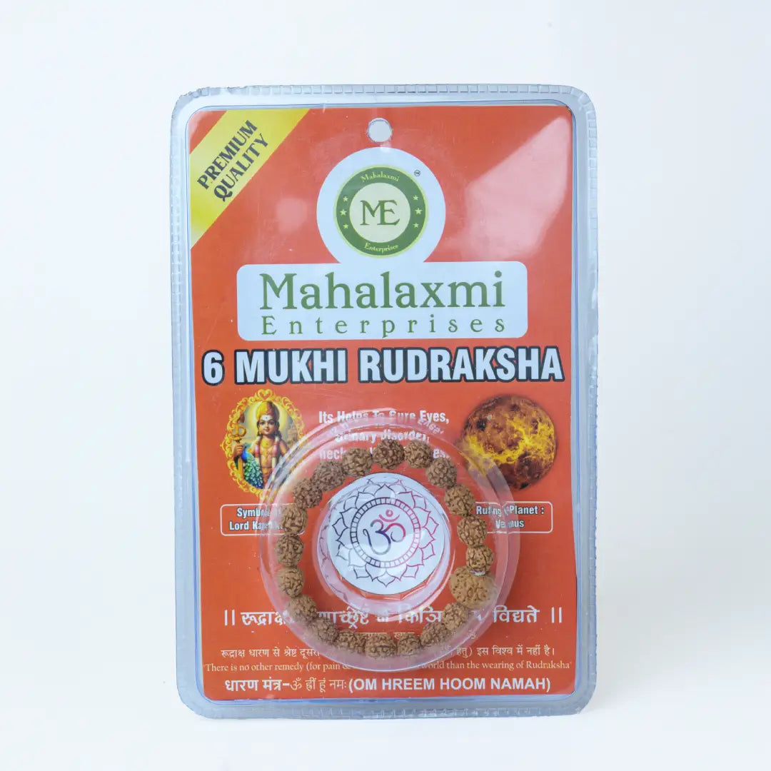 6 Mukhi Rudraksha Bracelet