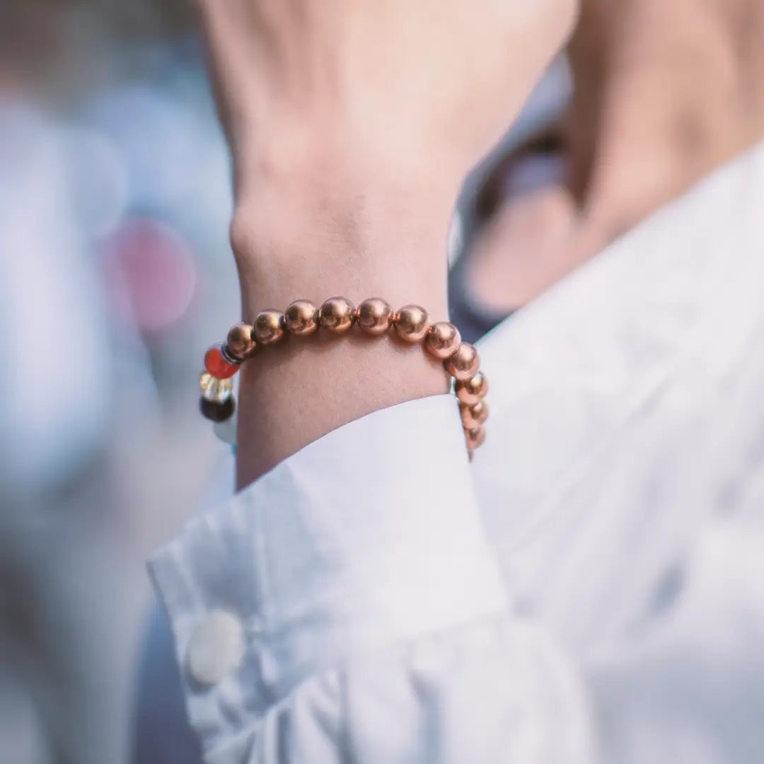 Copper pyrite hamatite with 7 chakra