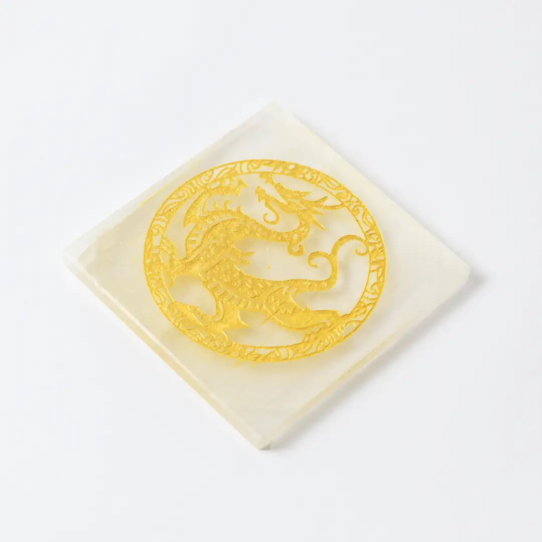 Selenite Dragon Charging Plate– Square