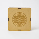 Selenite Eye of Horus Charging Plate - Square