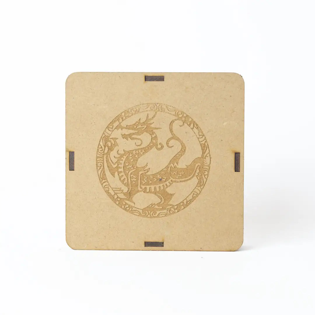 Selenite Dragon Charging Plate – Round