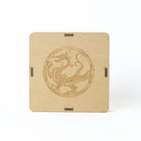Selenite Dragon Charging Plate – Round