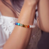 7 chakra with rose quartz