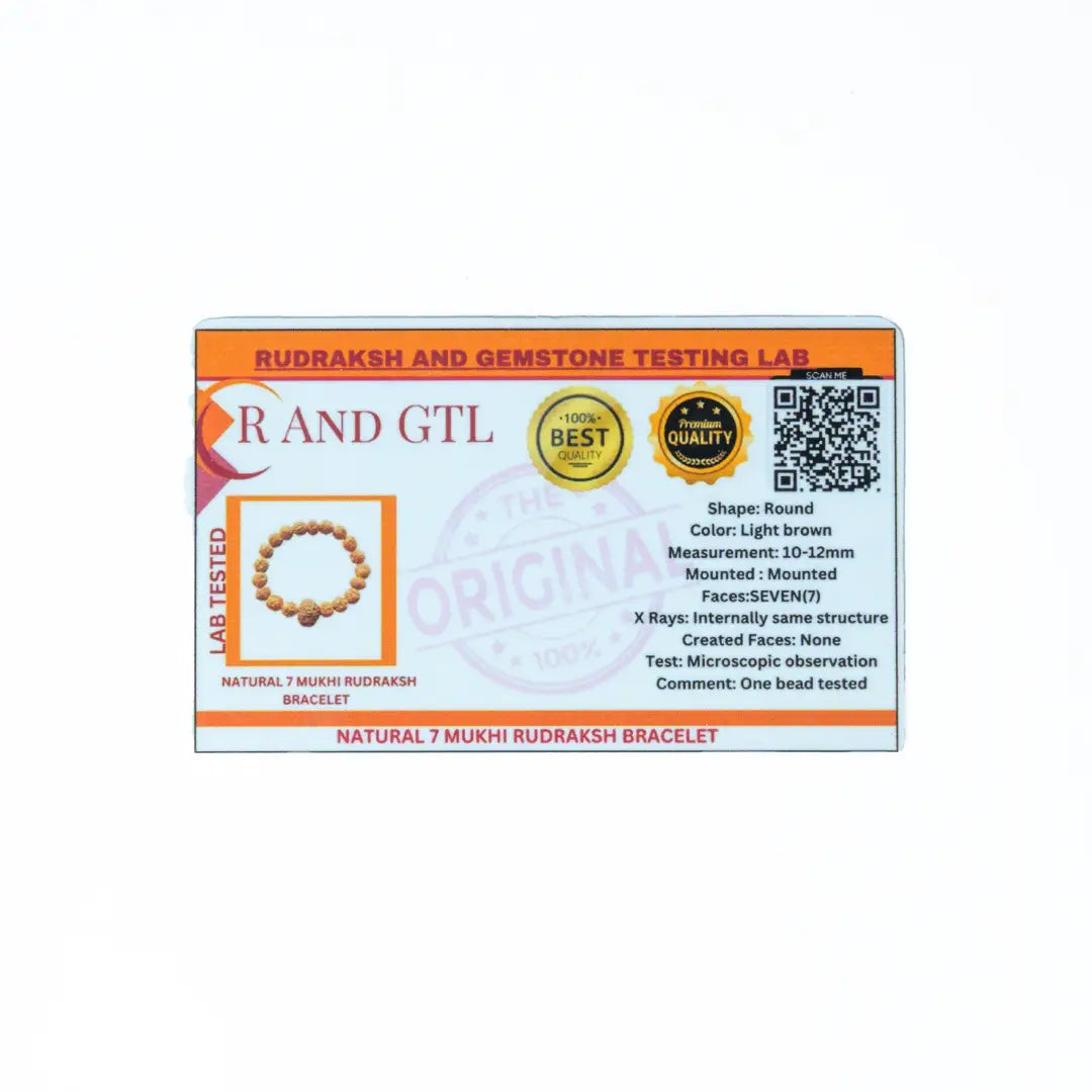 7 Mukhi Rudrax OHM Bracelet