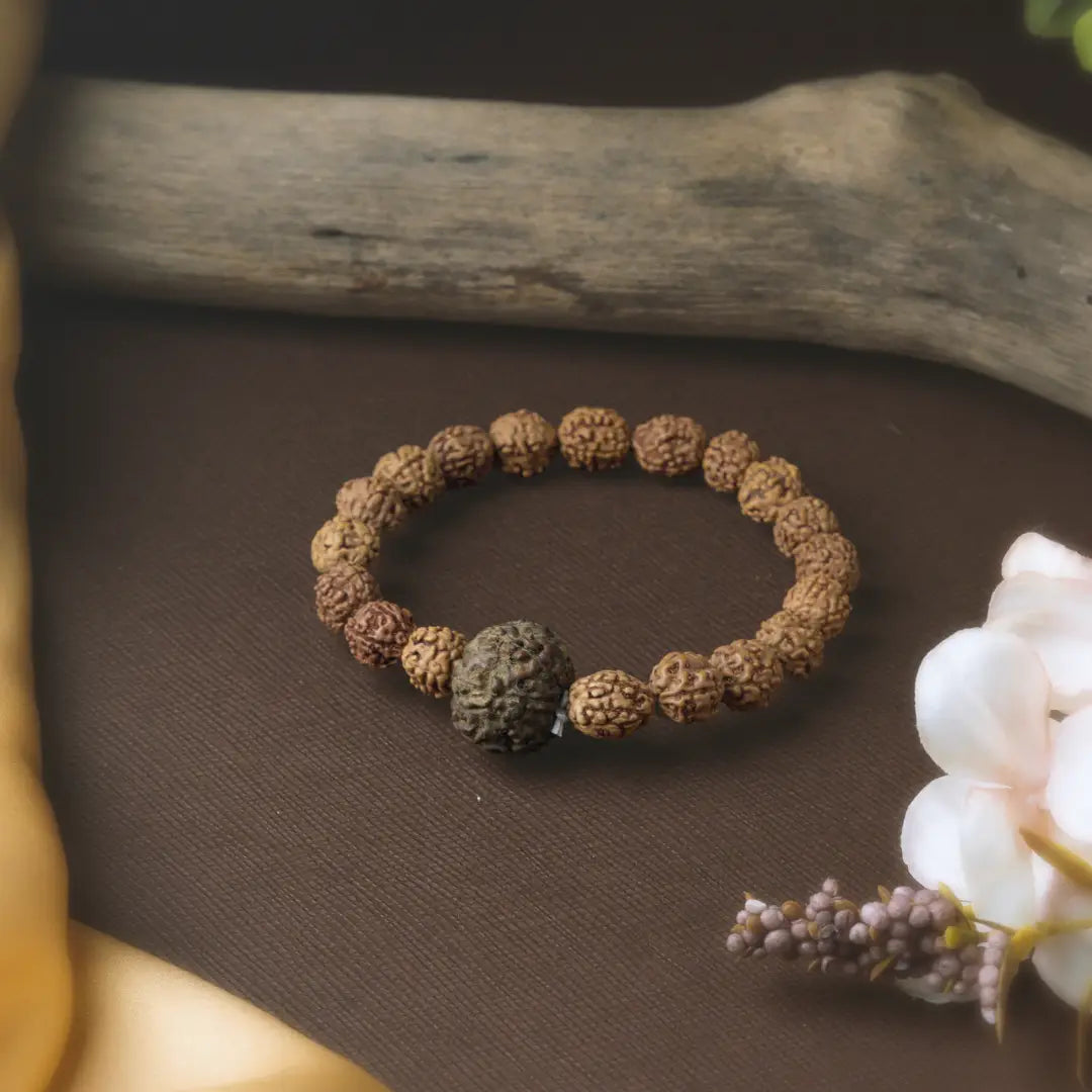 7 Mukhi Rudrax OHM Bracelet