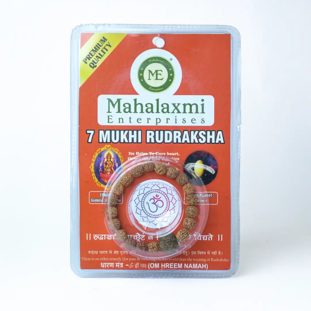 7 Mukhi Rudrax OHM Bracelet