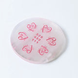 Selenite Love & Healing Manifestation Plate – Round