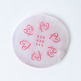 Selenite Love & Healing Manifestation Plate – Round