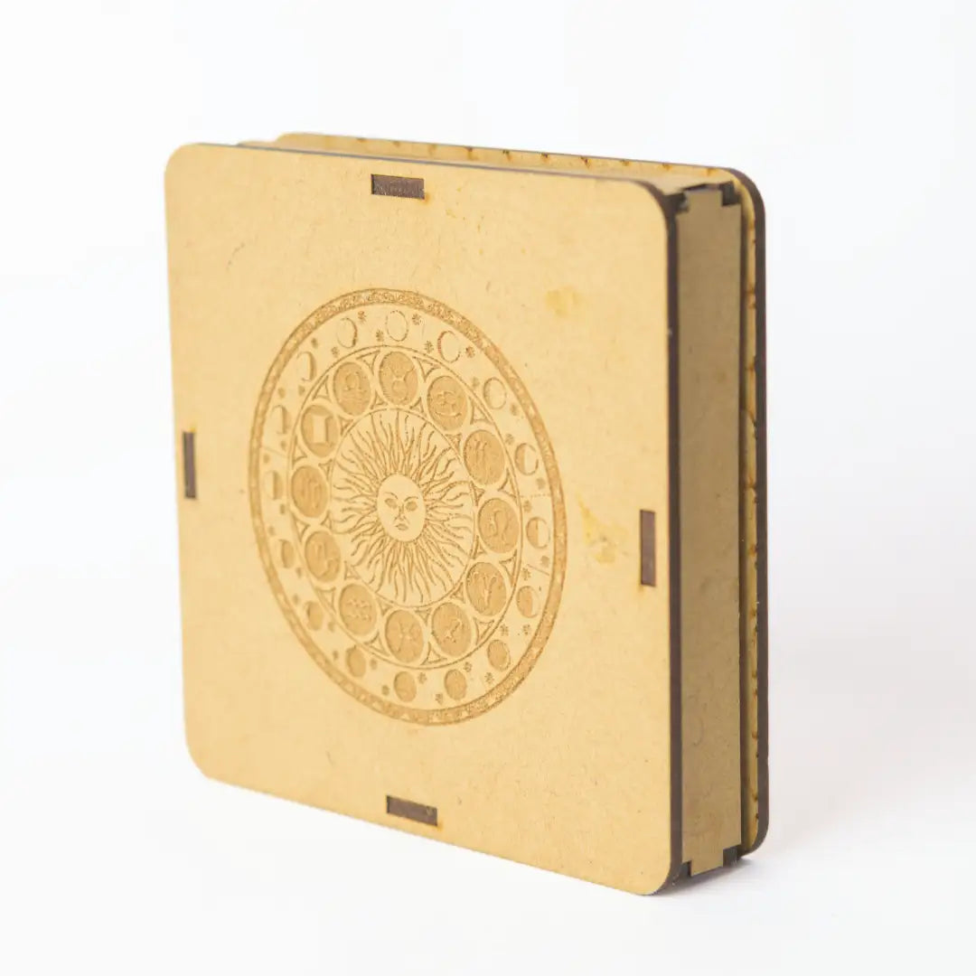 Selenite Zodiac & Sun Charging Plate - Square