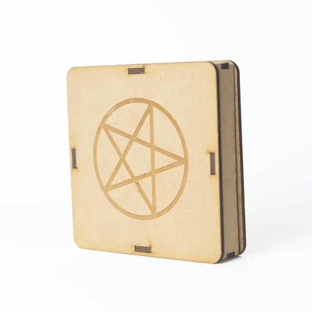 Selenite Pentacle Protection Charging Plate