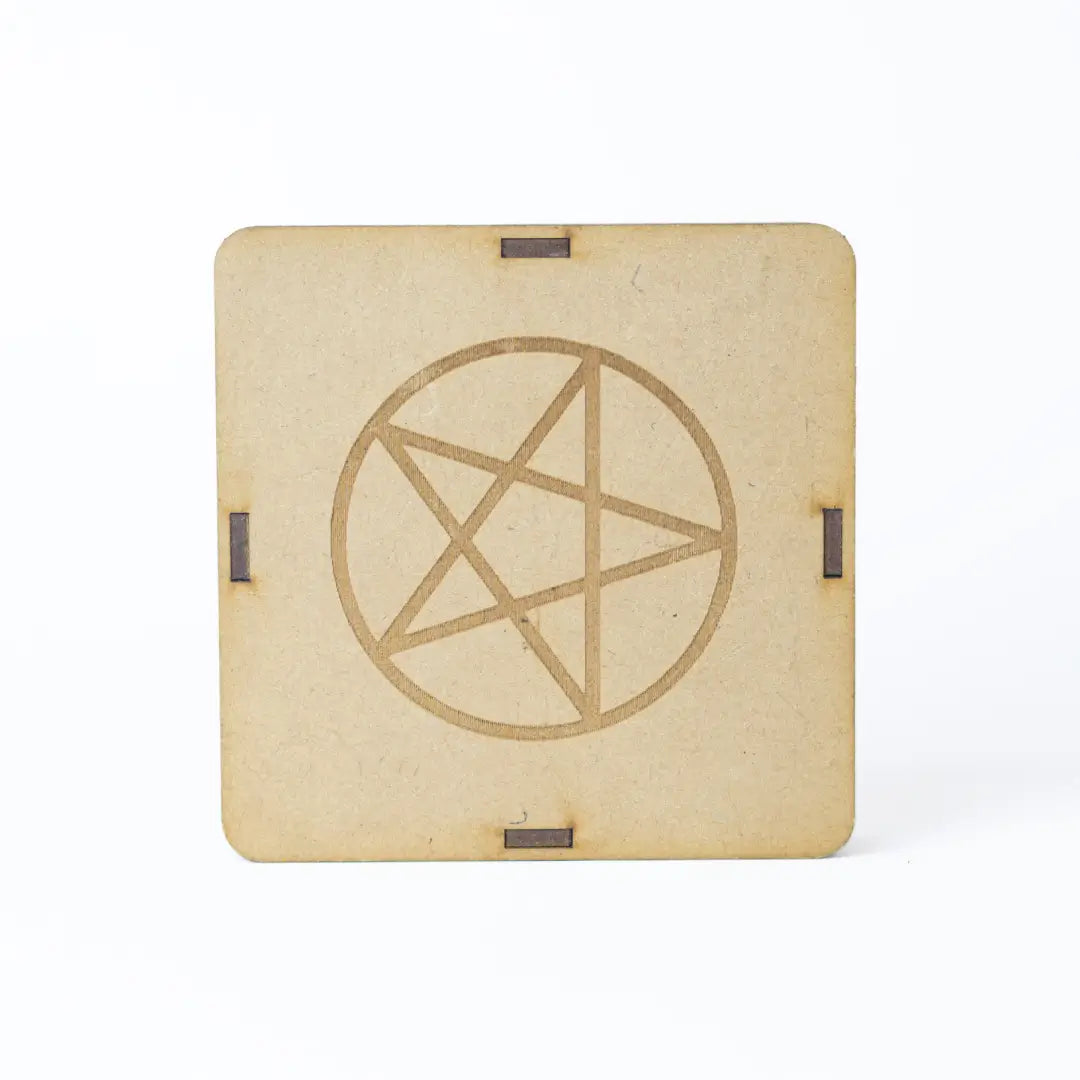 Selenite Pentacle Protection Charging Plate