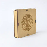 Selenite Tree of Life Chakra Charging Plate - Round