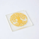 Selenite Tree of Life Chakra Charging Plate - Square