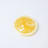 Selenite Tree of Life Chakra Charging Plate - Round