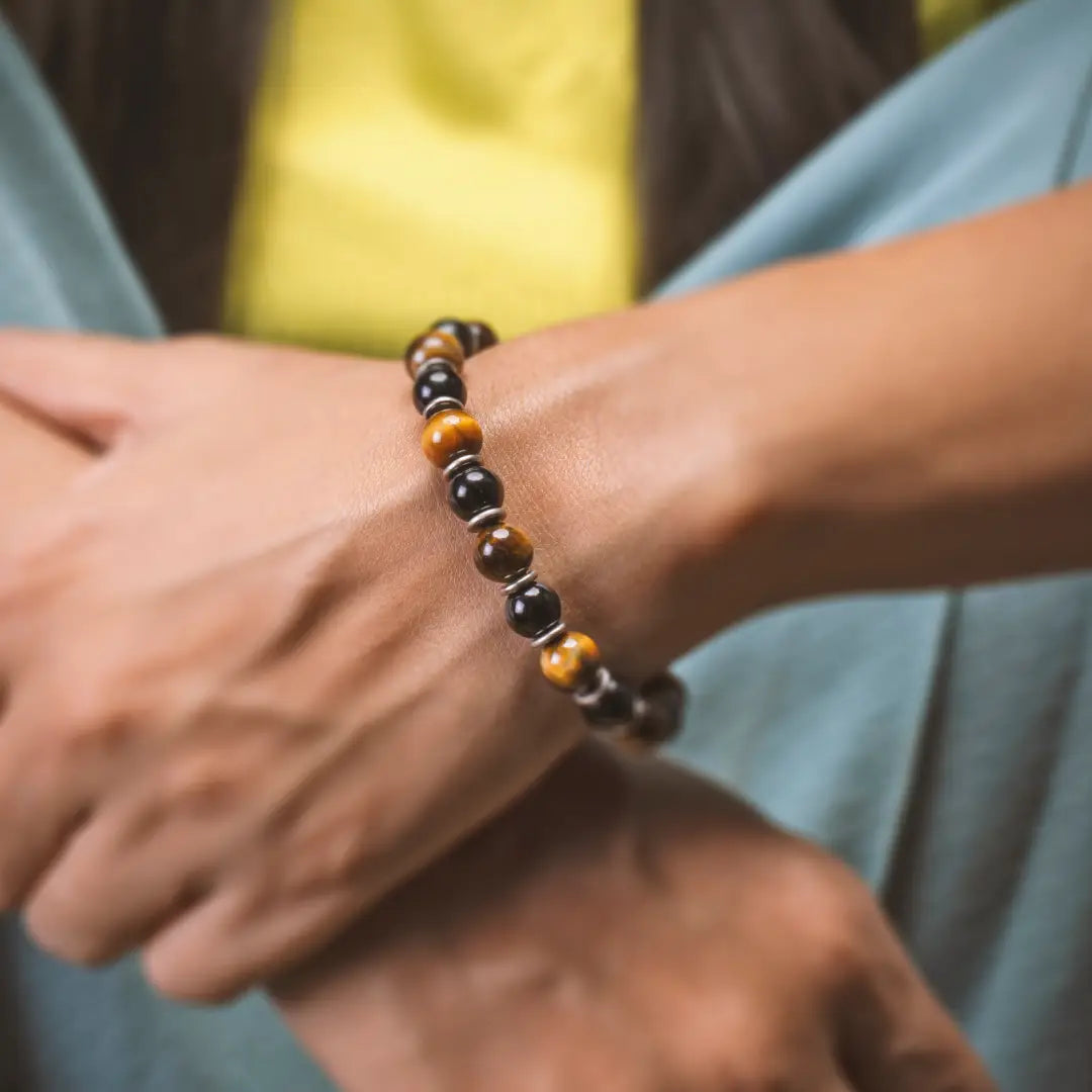 Black Turmiline and Tiger eye