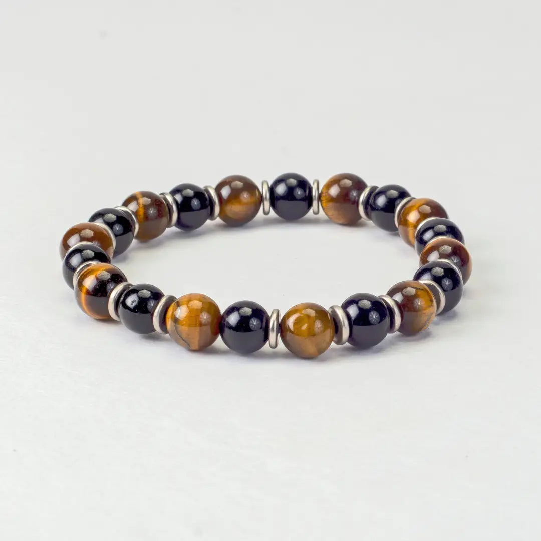 Black Turmiline and Tiger eye