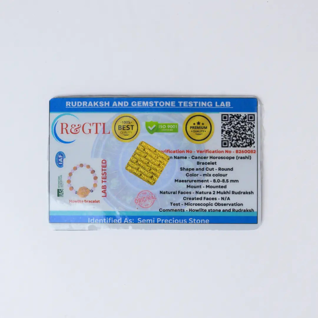 Kark Rashi Rudrax Bracelet