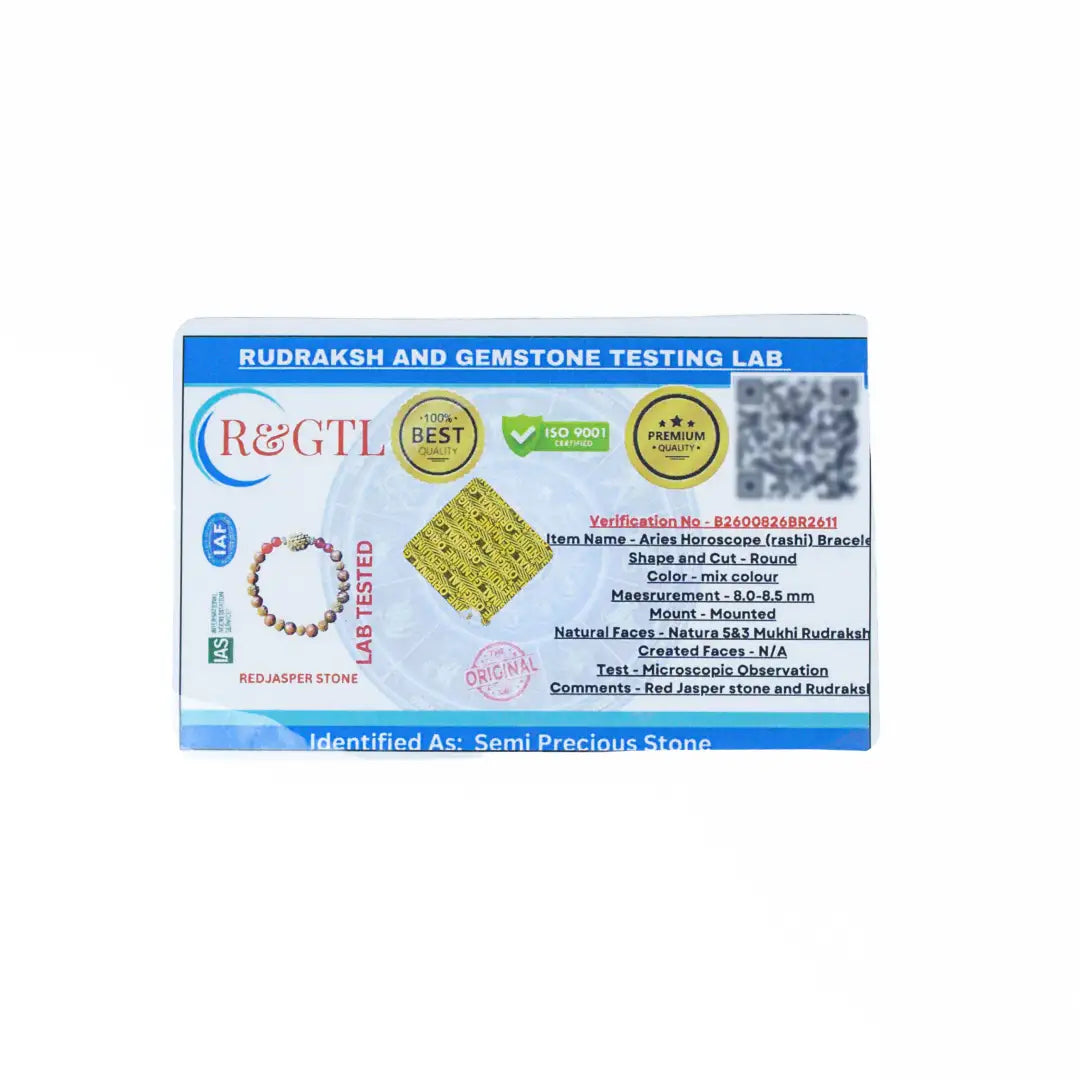 Mesh Rashi Rudrax Bracelet