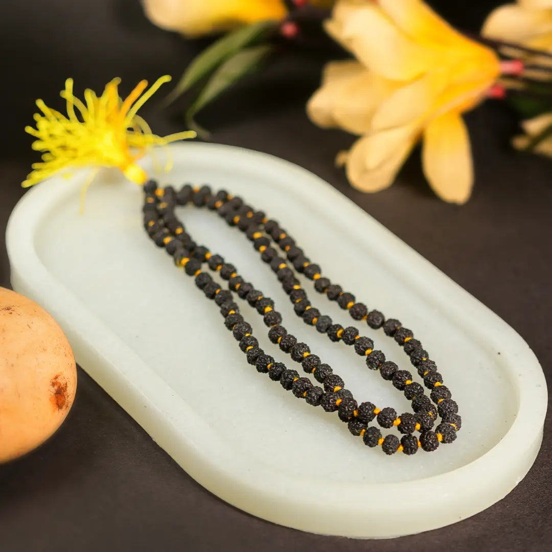 Rudrax Mala Black