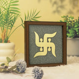 Pyrite Swastik Engraved