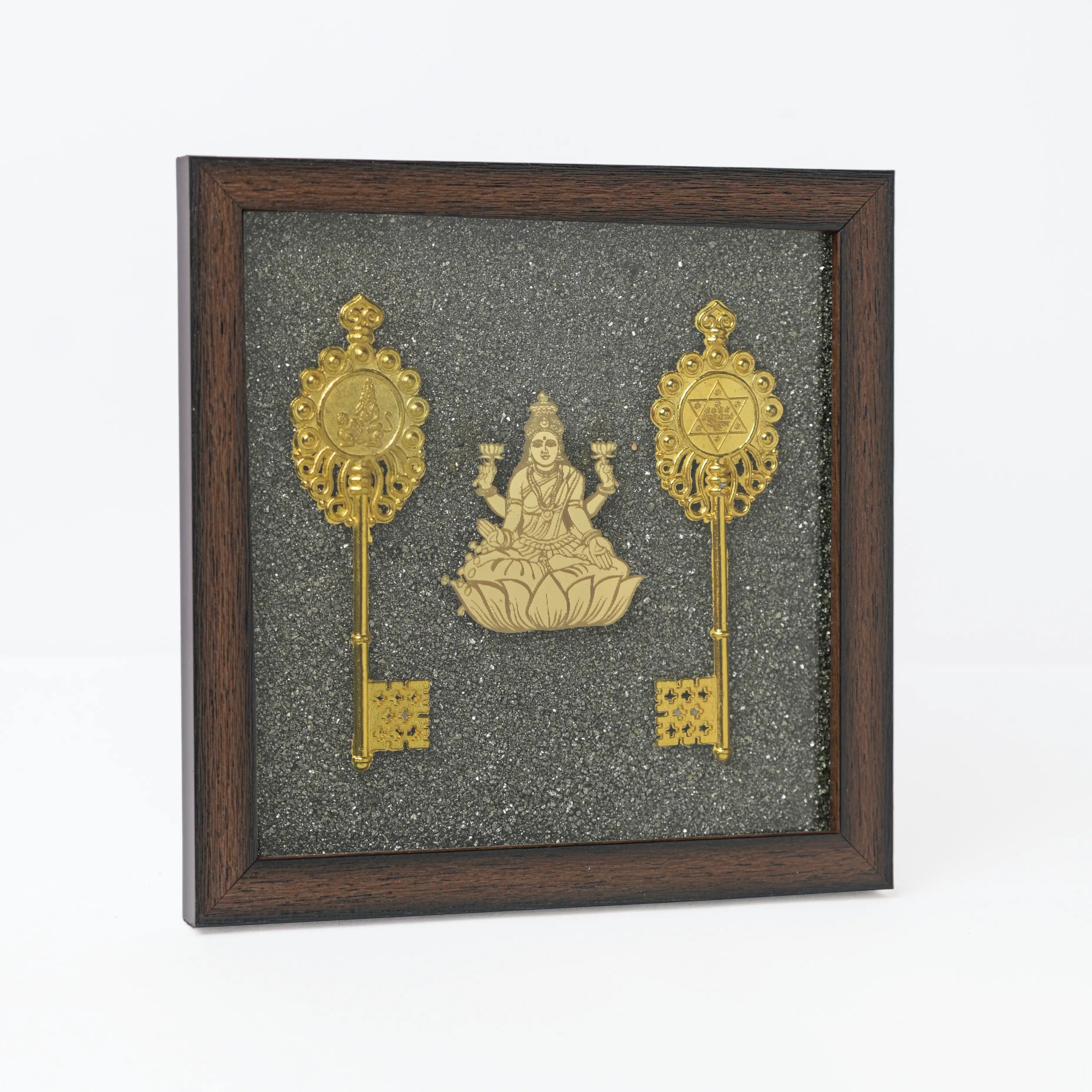 Pyrite Lakshmi with Kuber Key