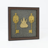 Pyrite Lakshmi with Kuber Key