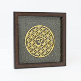 Pyrite OM Golden Flower of Life
