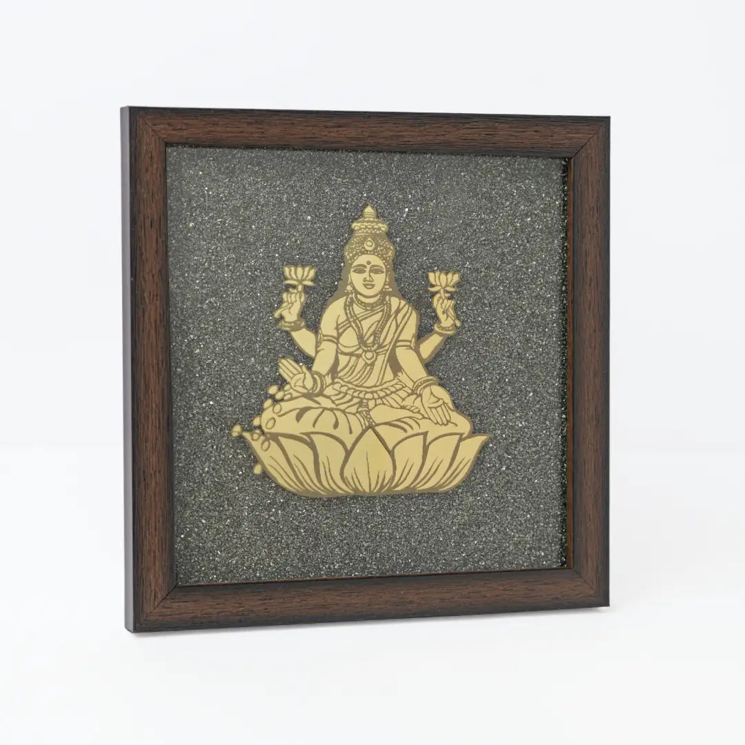 Pyrite Laxmi Ji Engraved