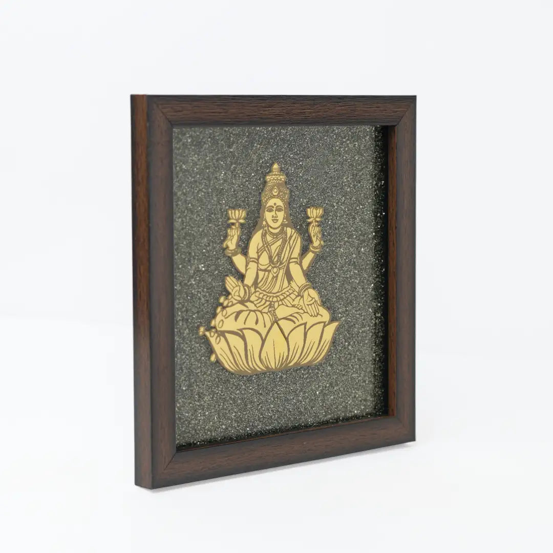 Pyrite Laxmi Ji Engraved